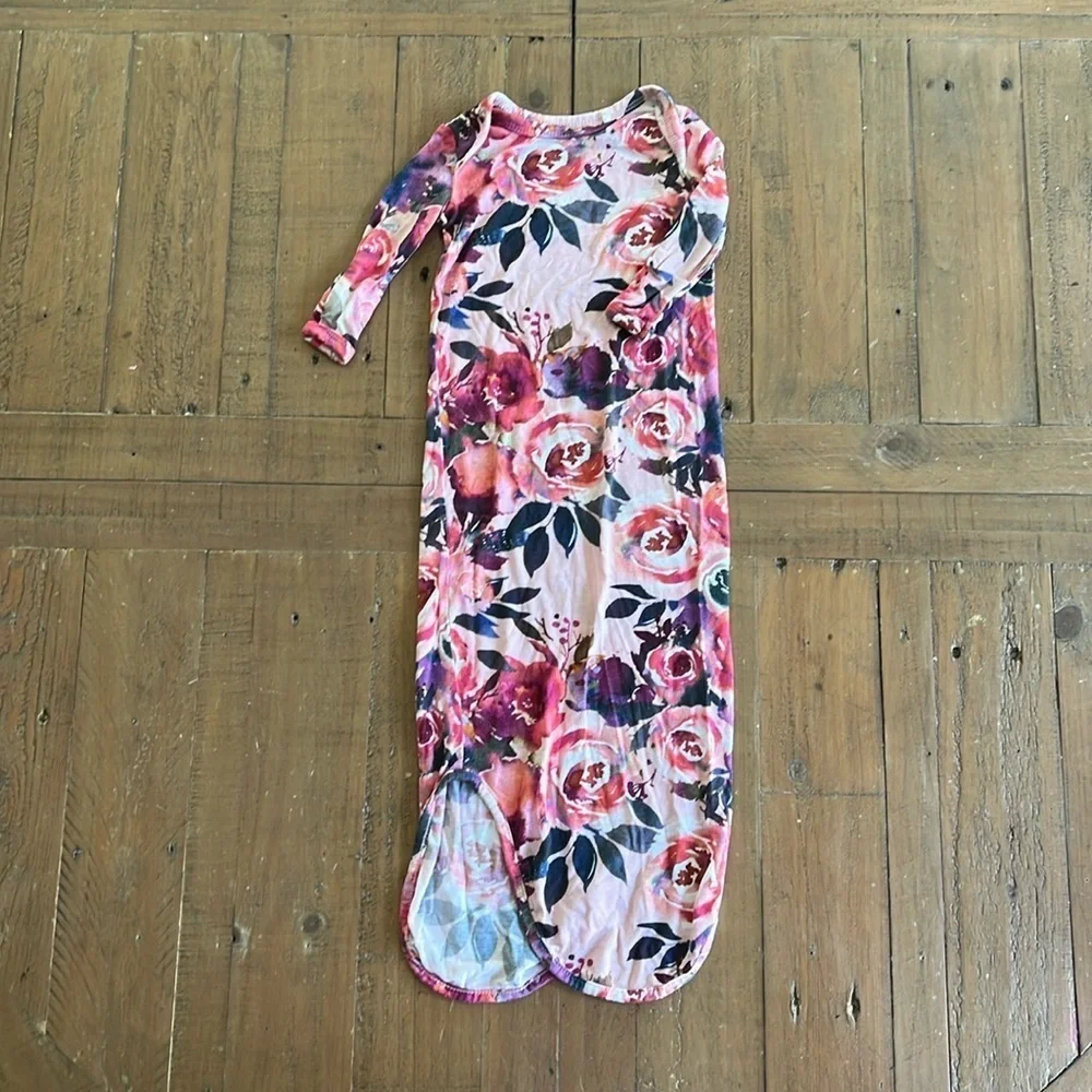 Posh peanut dusk rose bamboo knotted gown